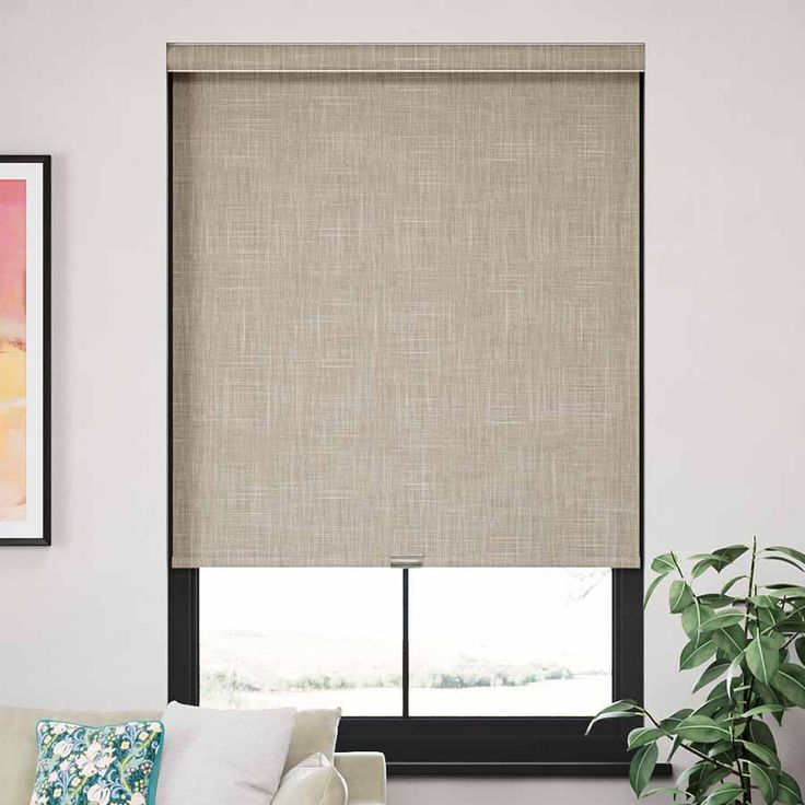 Modern Textured Room Darkening Roller Shades - Beige, Select Blinds