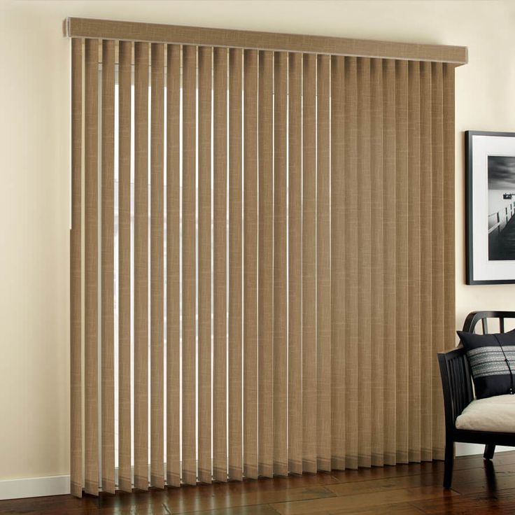 Vertical Blinds Designer Fabric - Brown, Select Blinds